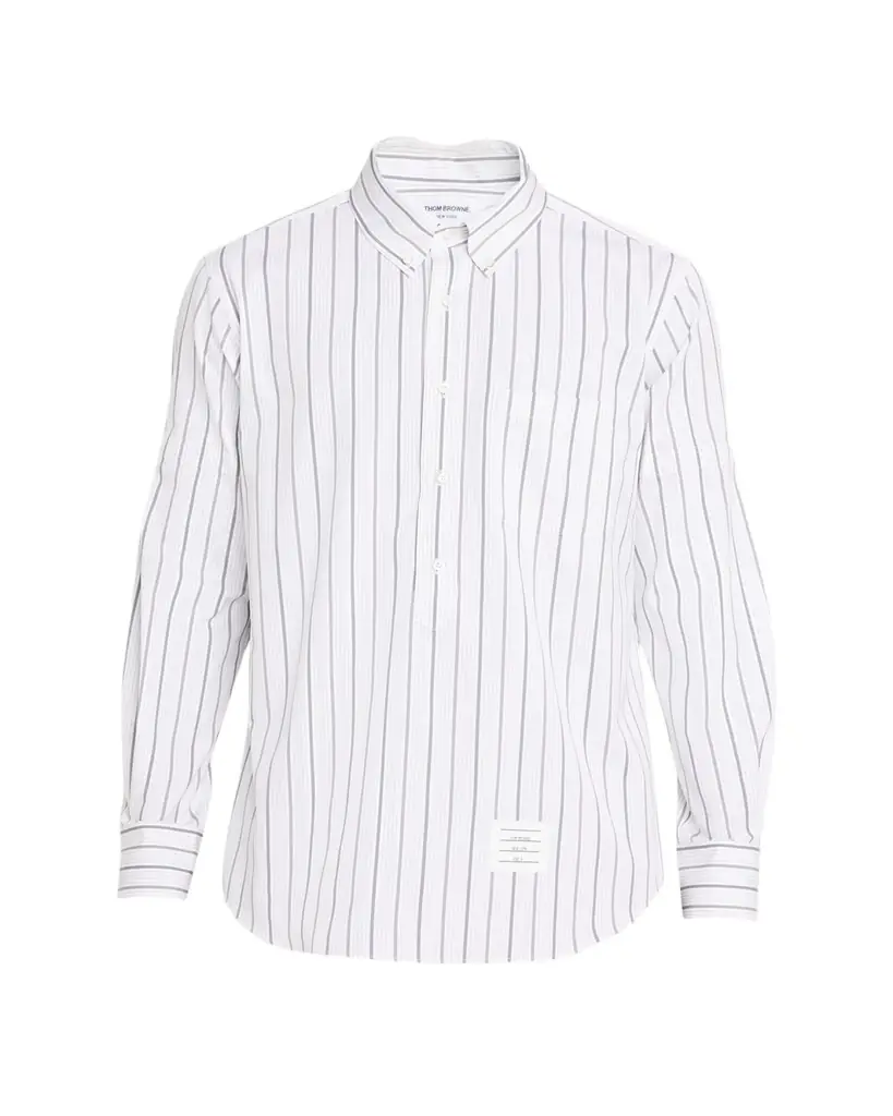 Thom Browne Striped Logo Shirt