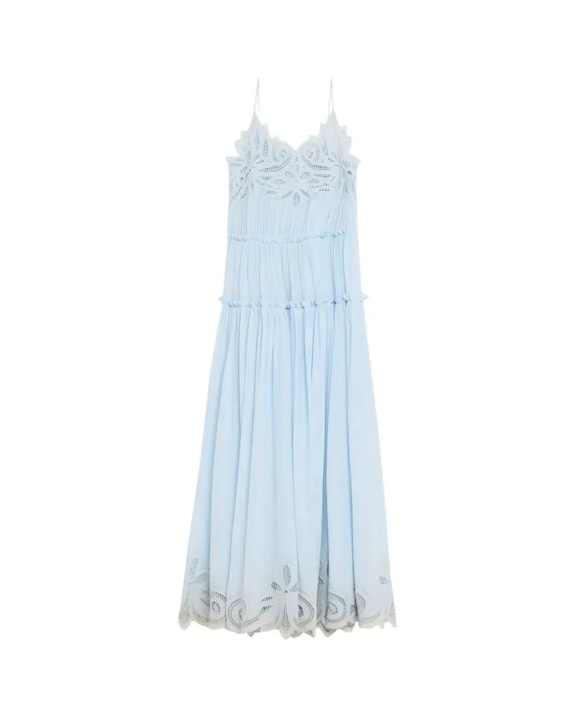 Ulla Johnson Filippa Embroidered Silk Gown