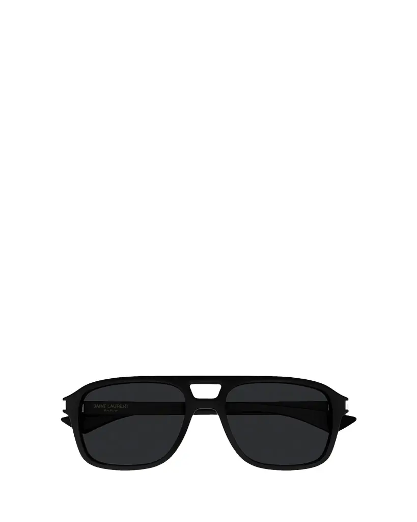 Saint Laurent Men's SL 881-001 Acetate Rectangle Sunglasses