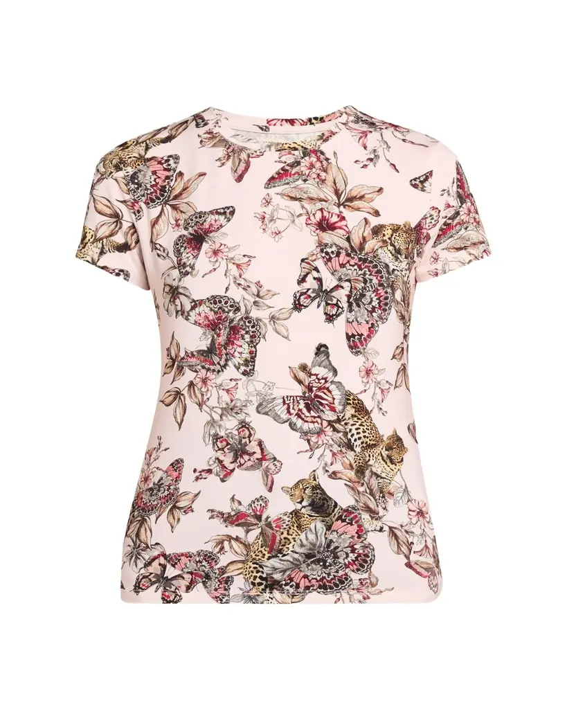L'Agence Ressi Short-Sleeve Butterfly Tee