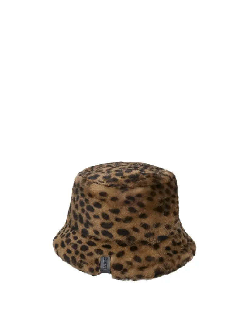 Loewe Leopard-Print Shearling Bucket Hat