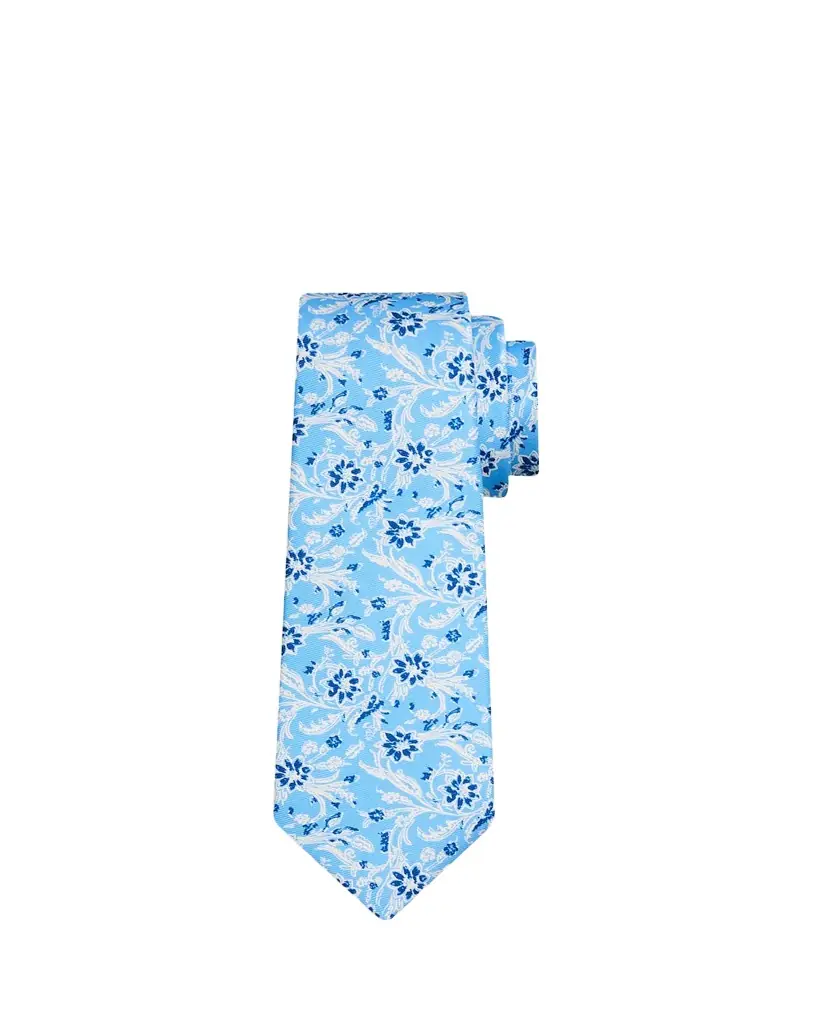 Kiton Men's Floral Silk 7-Fold Tie