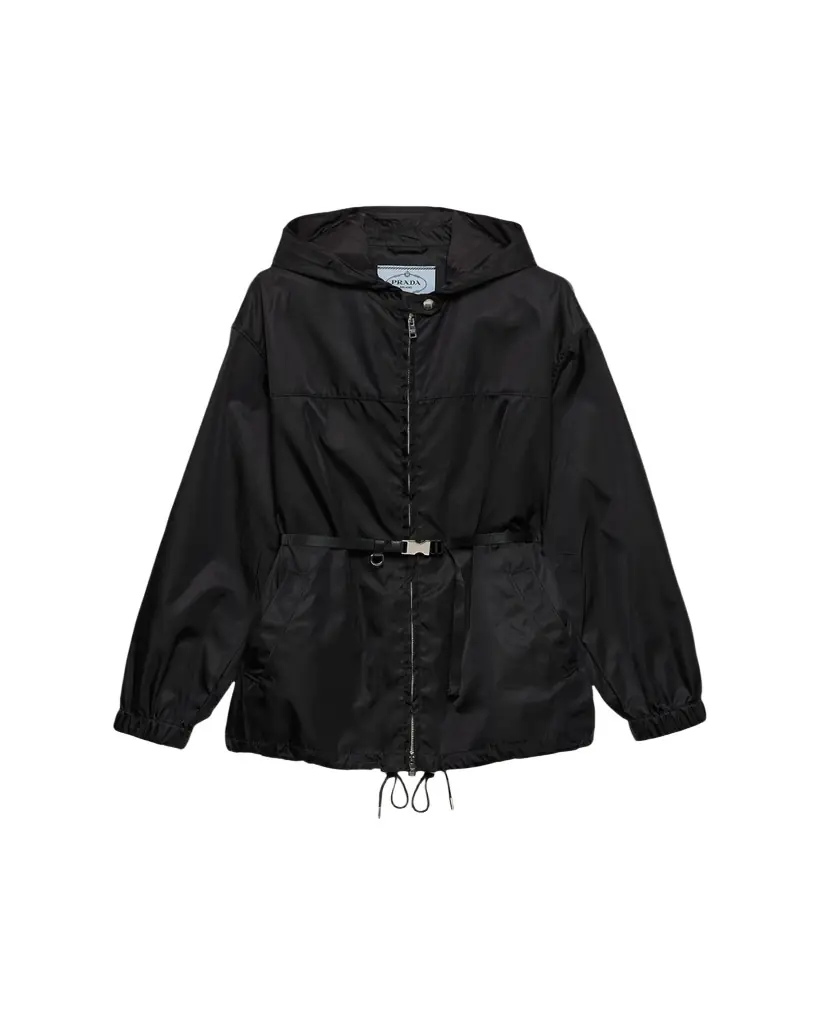 Prada Belted Re-Nylon Blouson Jacket