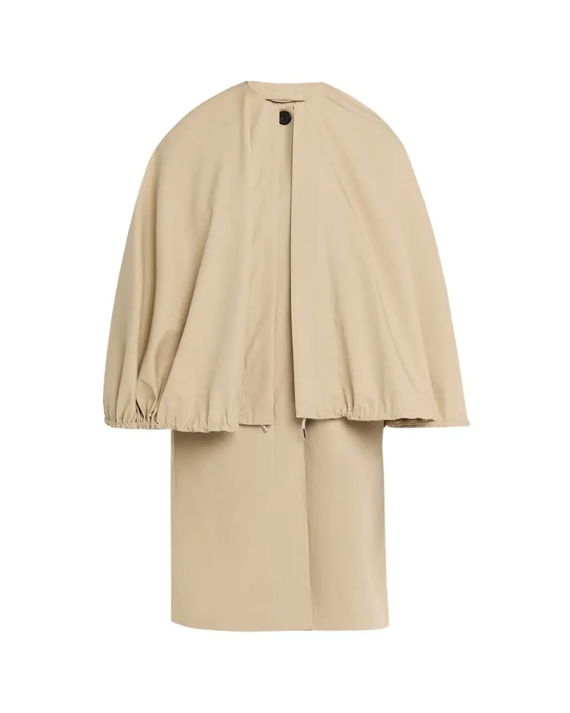 Toteme Detachable Cape Cotton Coat
