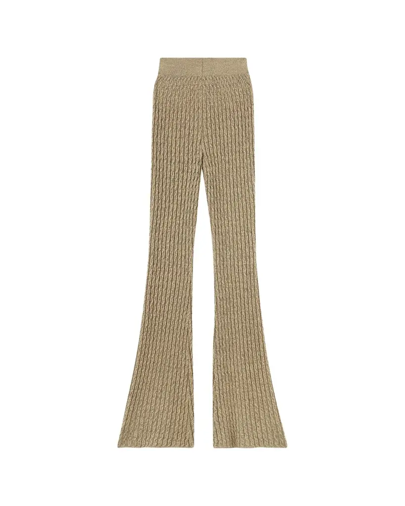 Loro Piana Bihar Cable-Knit Cashmere Trousers