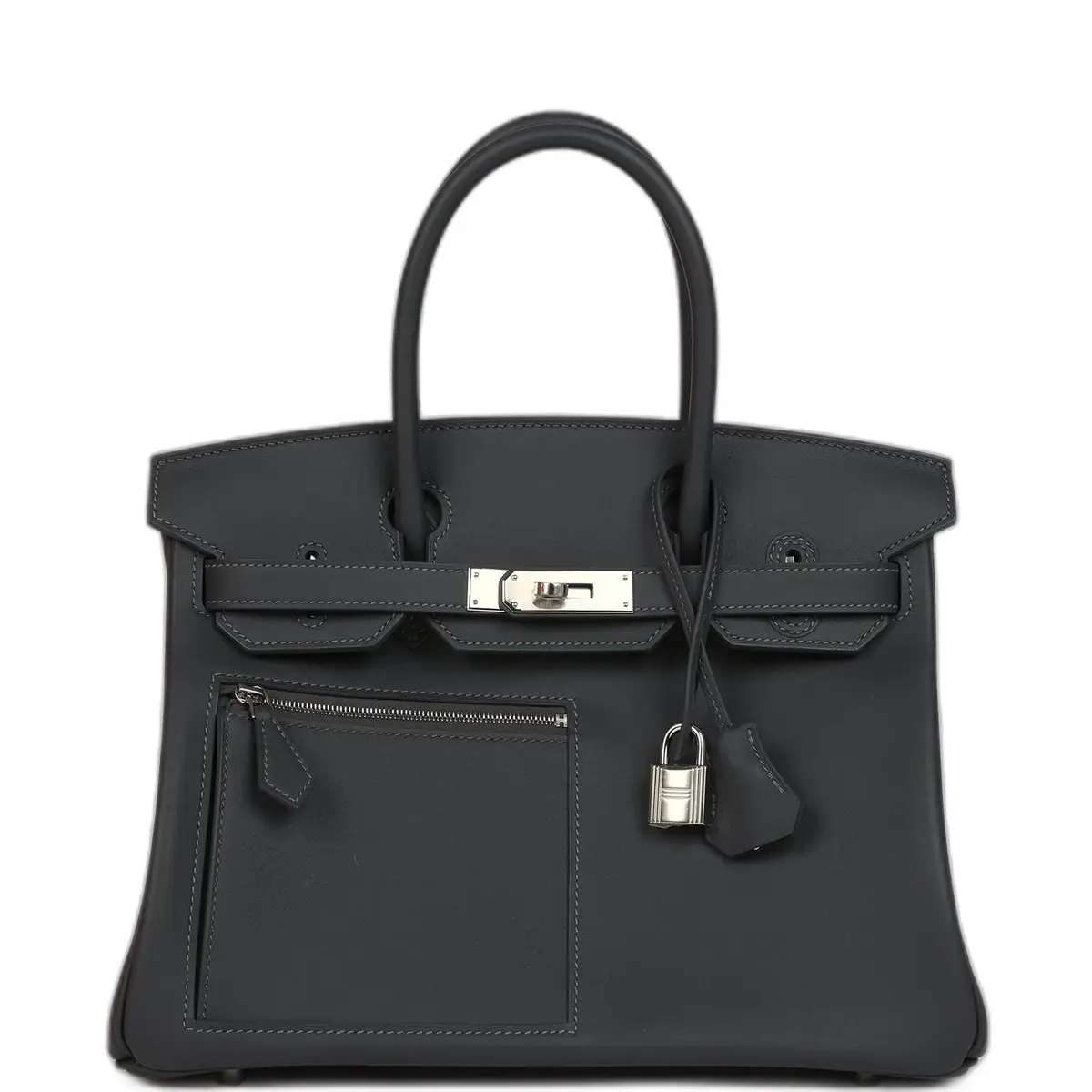 hermes Hermes Colormatic Birkin 30 Ardoise Swift Palladium Hardware