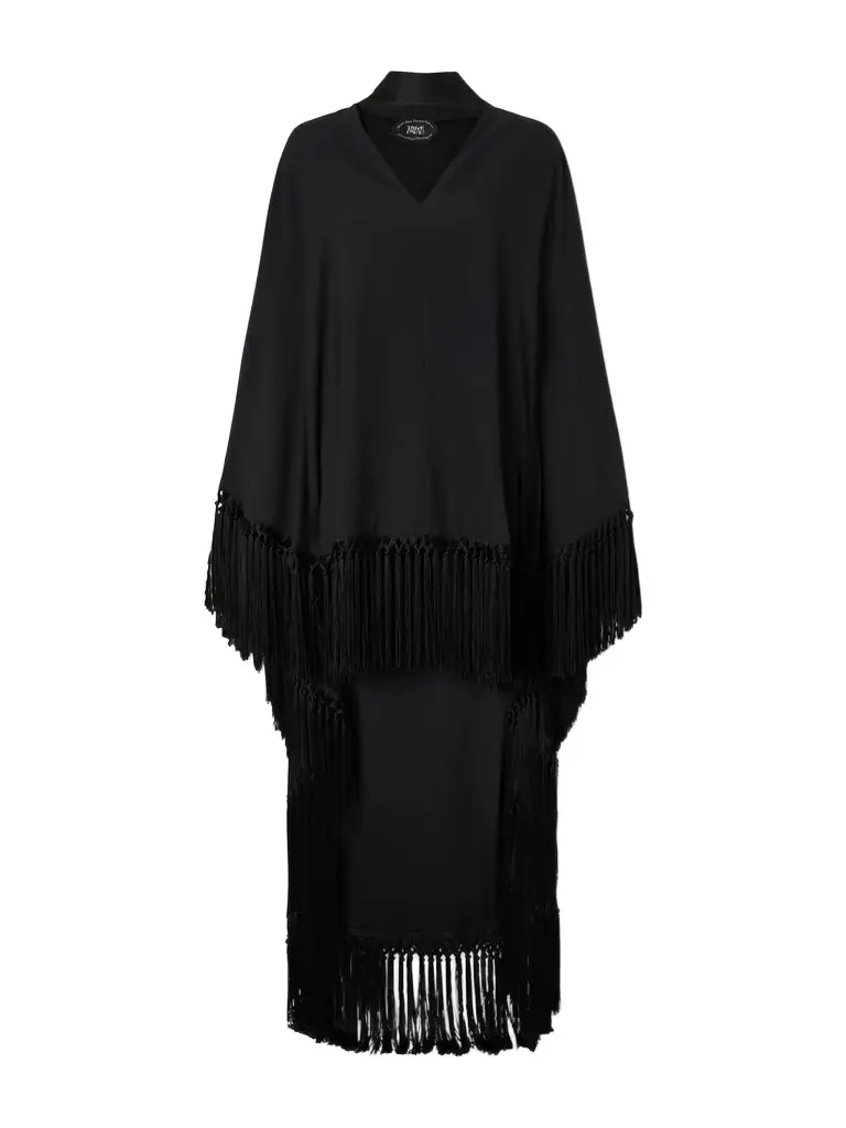 Taller Marmo Cecil Fringed Crepe Kaftan