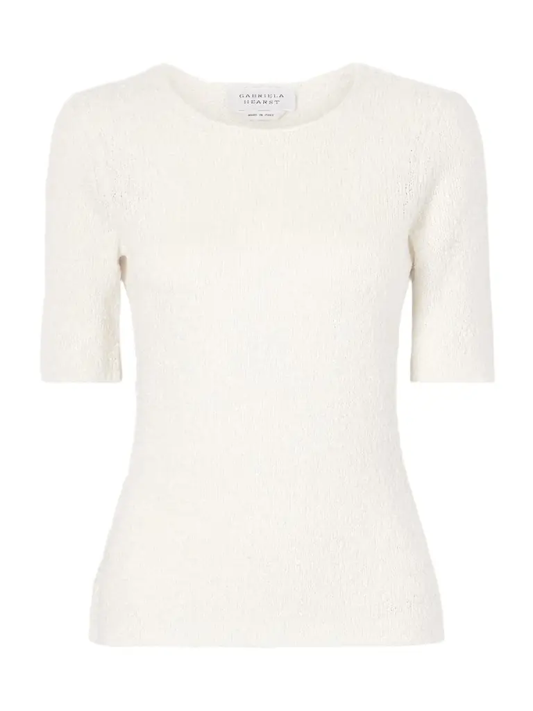 Gabriela Hearst Valentia Knitted Silk T-shirt