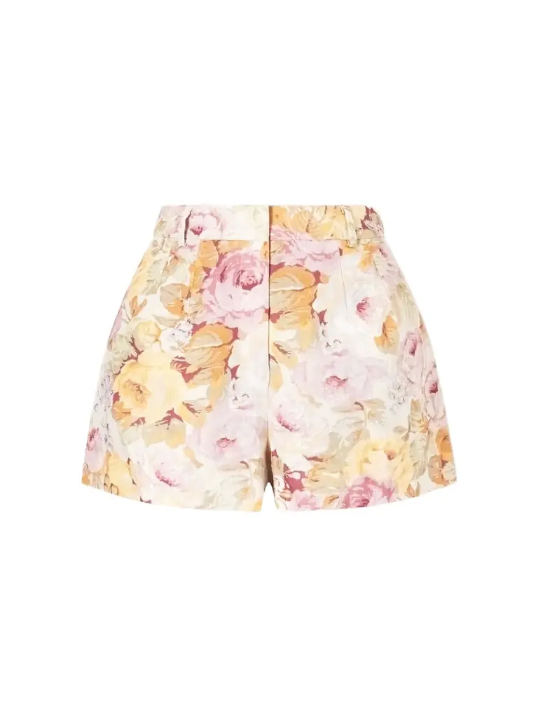 Faithfull Petro Floral-print Linen Shorts