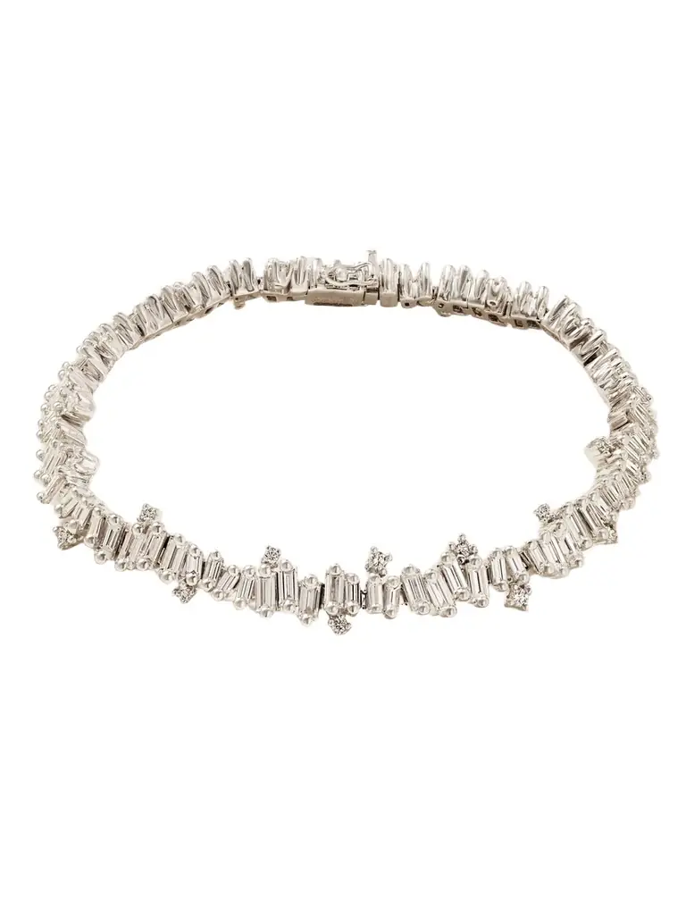 Suzanne Kalan 18-karat White Gold Diamond Bracelet