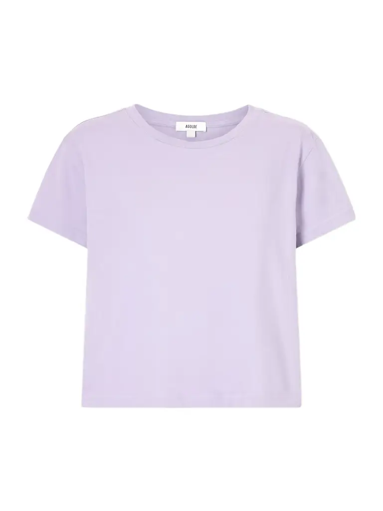 AGOLDE Adine Cropped Organic Cotton-jersey T-shirt