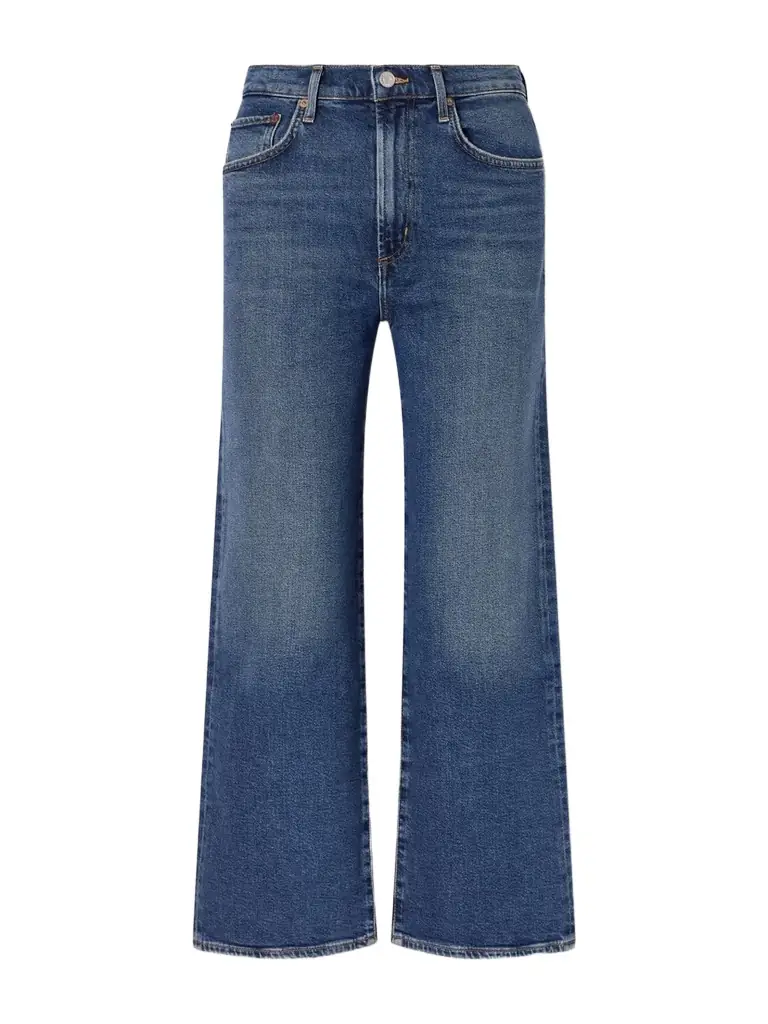 AGOLDE The Harper Crop Recycled Straight-leg Jeans