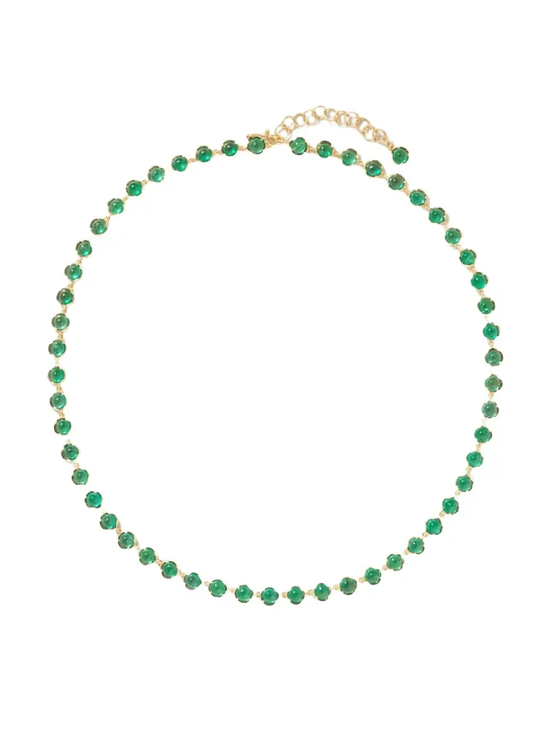 Irene Neuwirth 18-karat Gold Emerald Necklace
