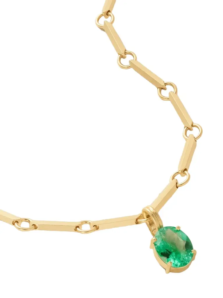 Irene Neuwirth Heroic 18-karat Gold Emerald Necklace