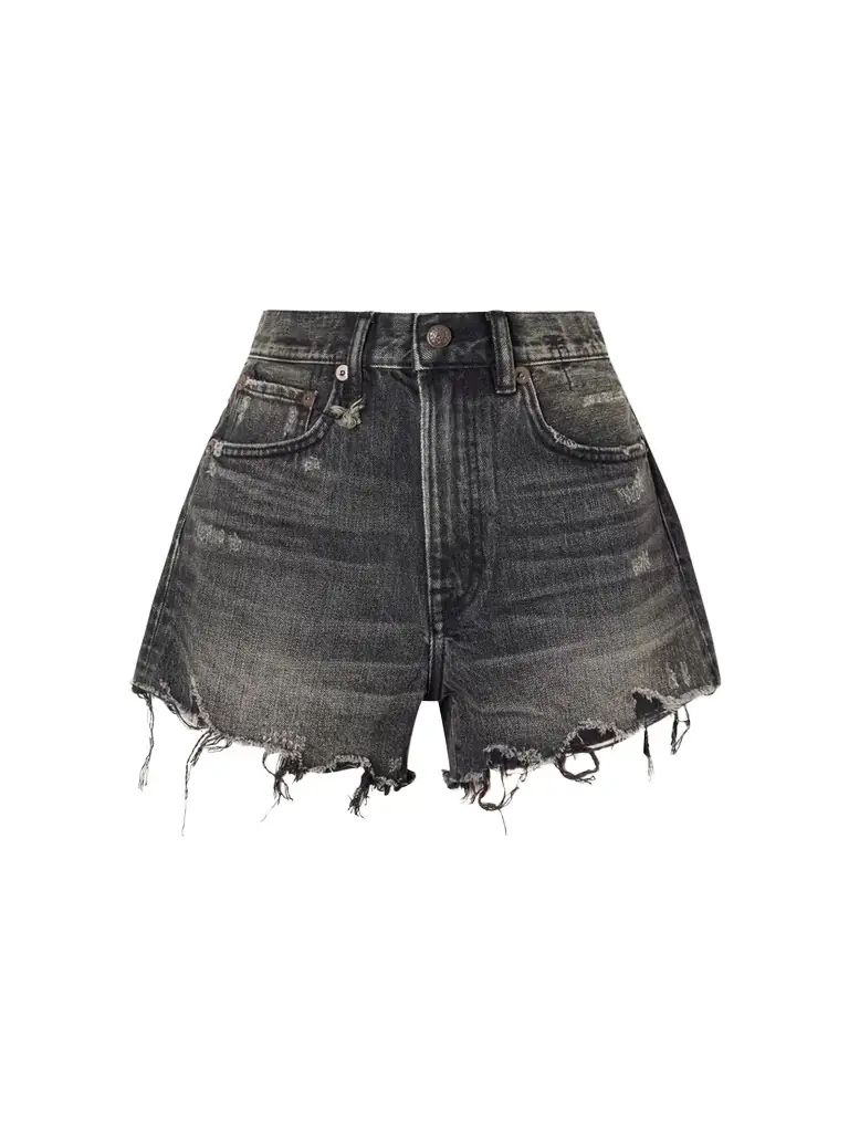 R13 Distressed Denim Shorts
