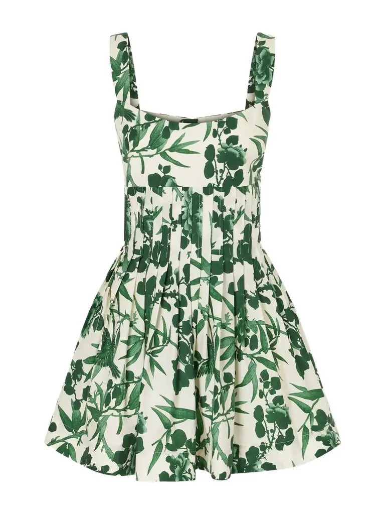 Cara Cara Ria Floral-print Cotton Mini Dress