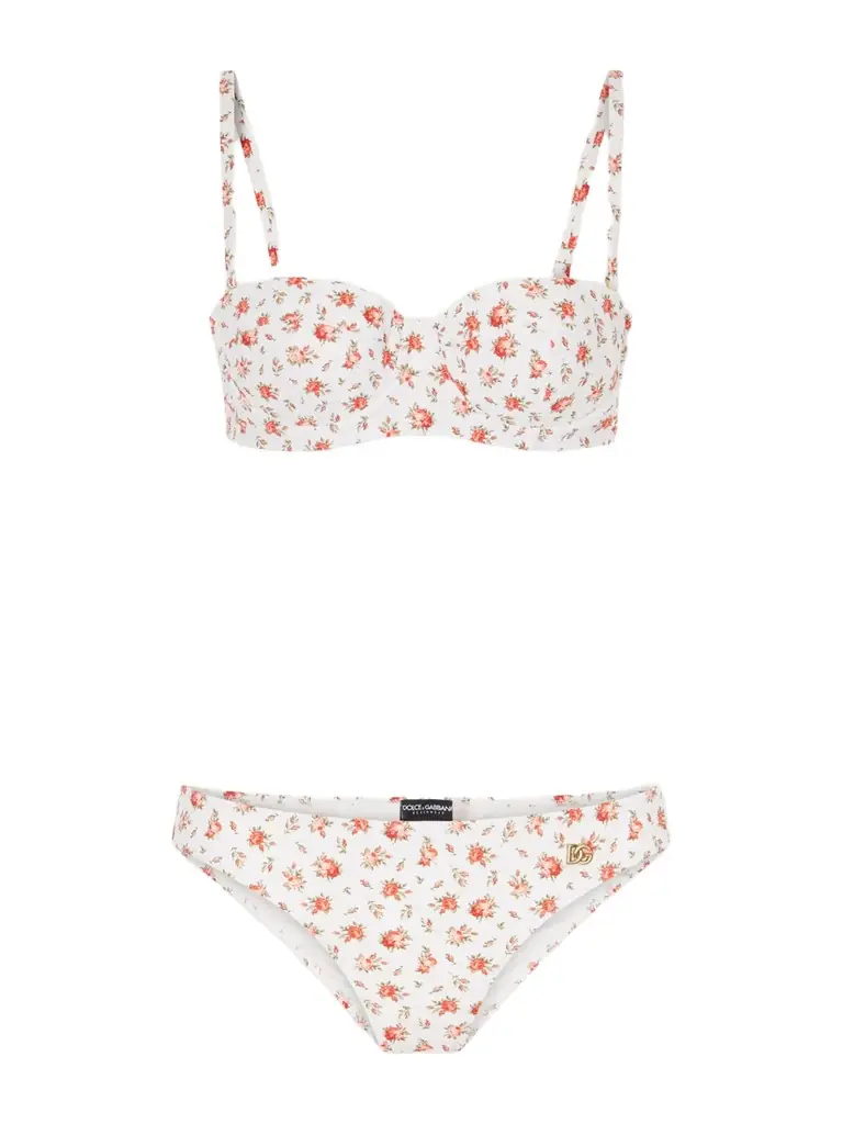 Dolce & Gabbana Floral-print Bikini