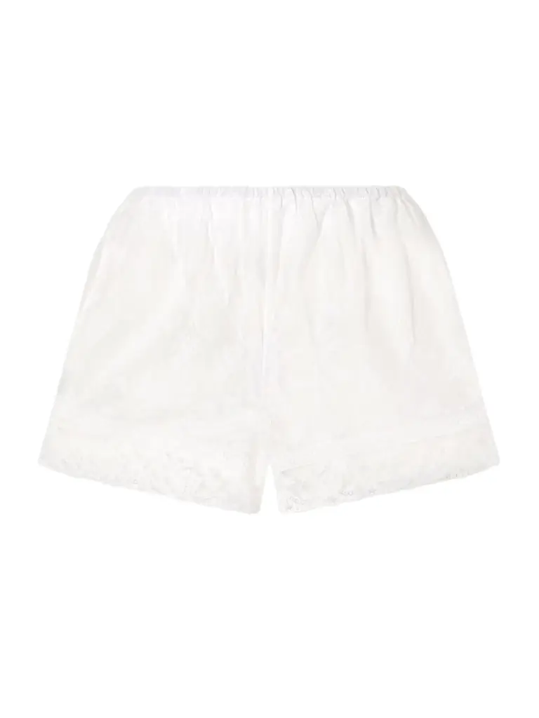 Eres Floralie Embroidered Cotton-blend Shorts