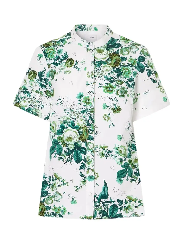 Erdem Floral-print Cotton-poplin Shirt