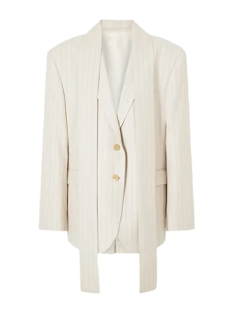 Acne Studios Single-breasted Pinstriped Wool Blazer