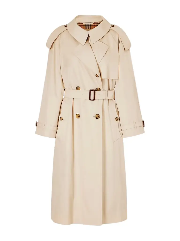 Burberry Fitzrovia Belted Cotton-gabardine Trench Coat