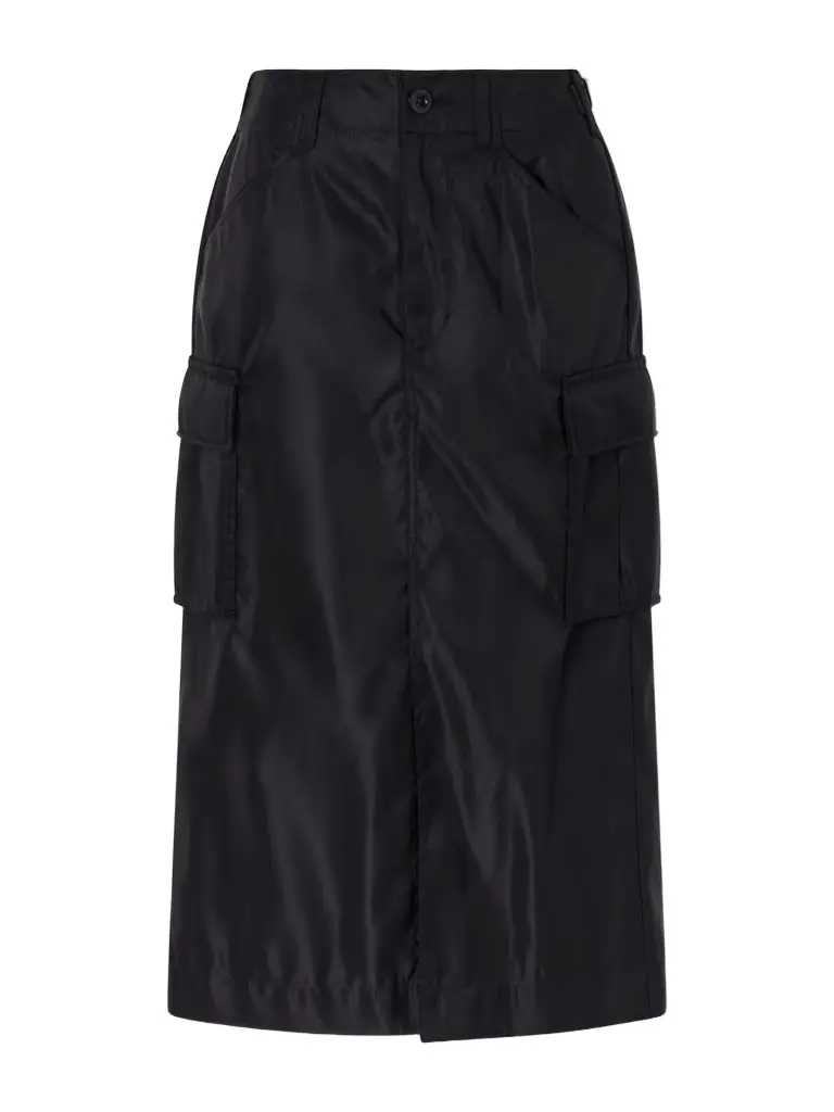 Sacai Padded Twill Midi Skirt