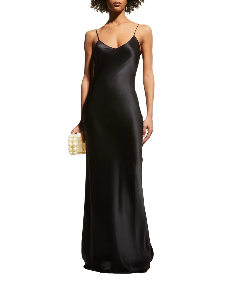 Nili Lotan Silk Satin Slip Gown
