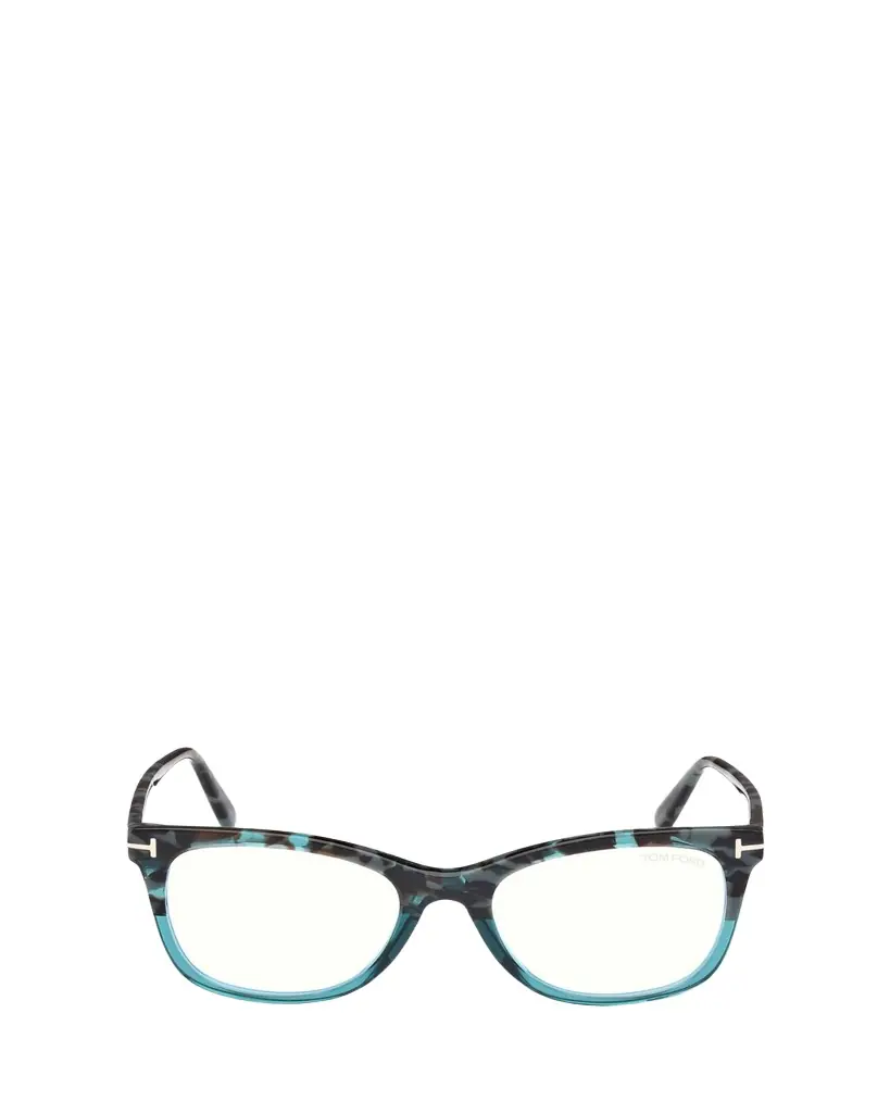 TOM FORD Square Acetate Blue Block Glasses