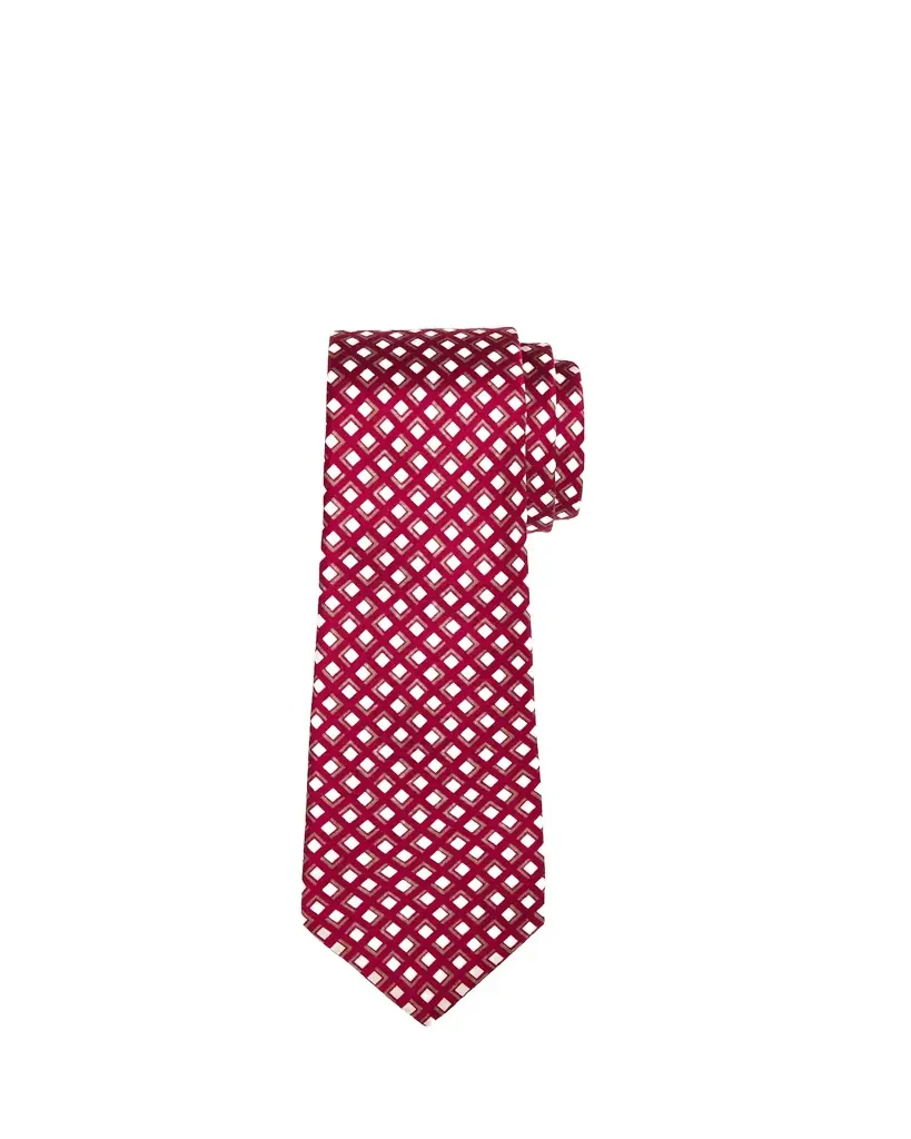 Giorgio Armani Men's Geometric Diamond Silk Tie