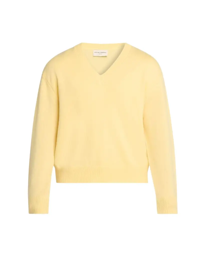 Officine Generale Men's V-Neck Wool Sweater