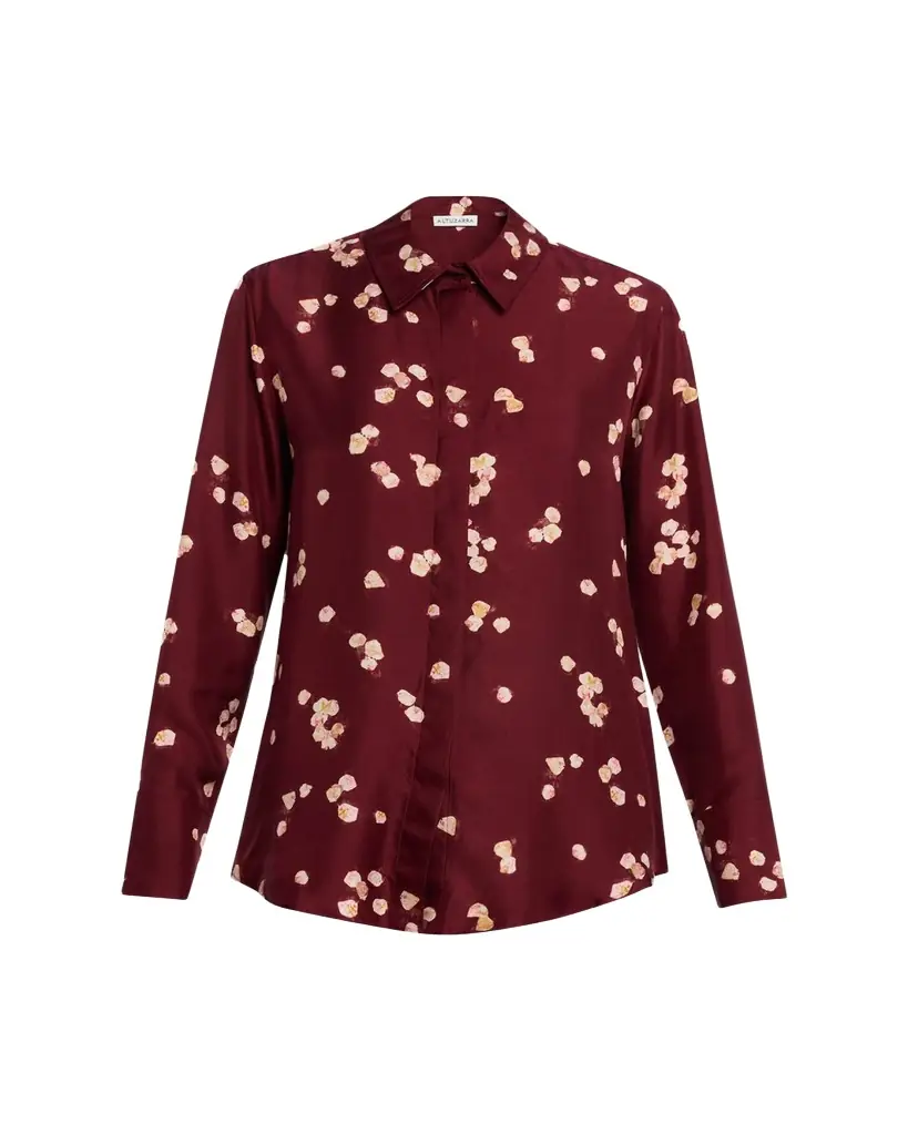Altuzarra Chika Printed Silk Top