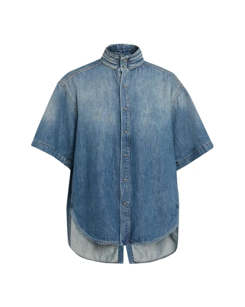DARKPARK Roberta Short-Sleeve Denim Shirt