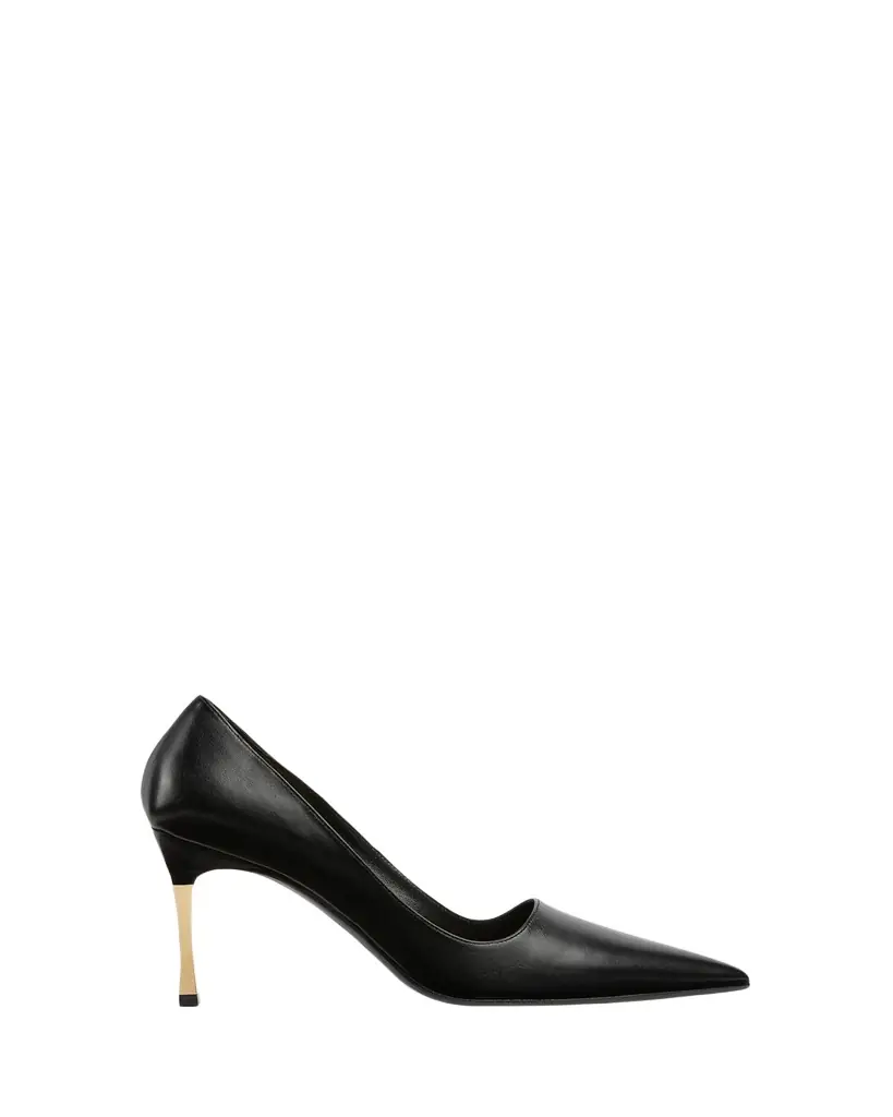 Gucci 85mm Trinity Leather Pointed-Toe Pumps