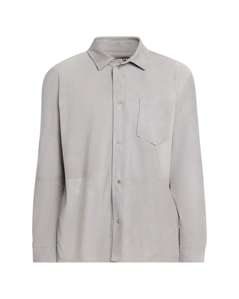 Kiton Men's Cotton Snap-Placket Shirt Jacket