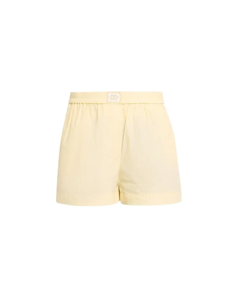 SIMKHAI Sarah Stripe Cotton Boxer Shorts