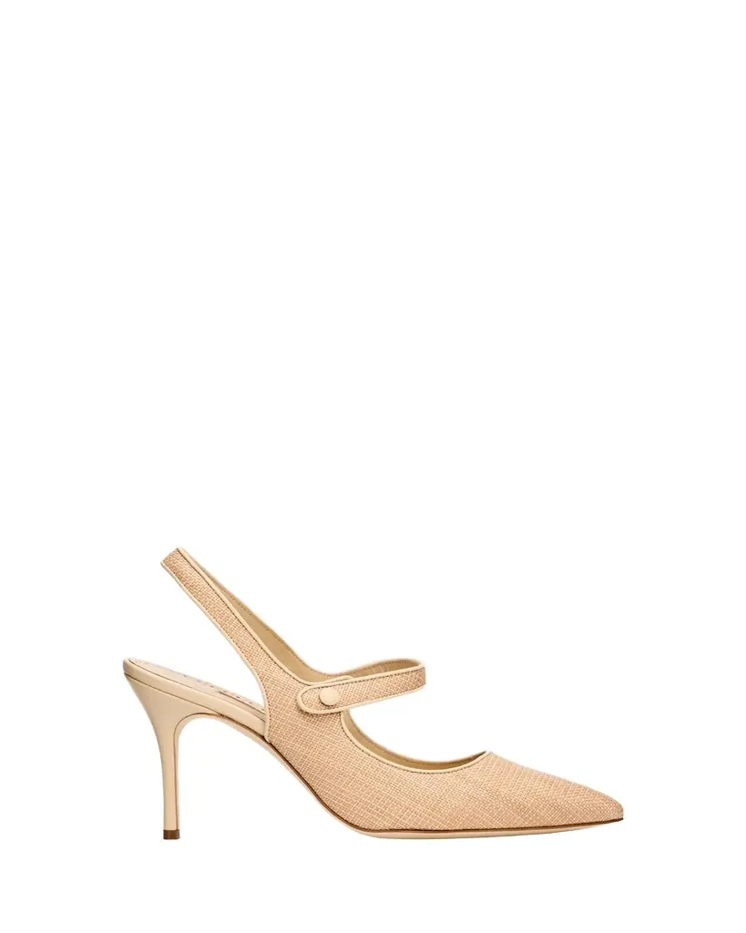 Manolo Blahnik 50mm Camparisli Mary Jane Slingback Pumps
