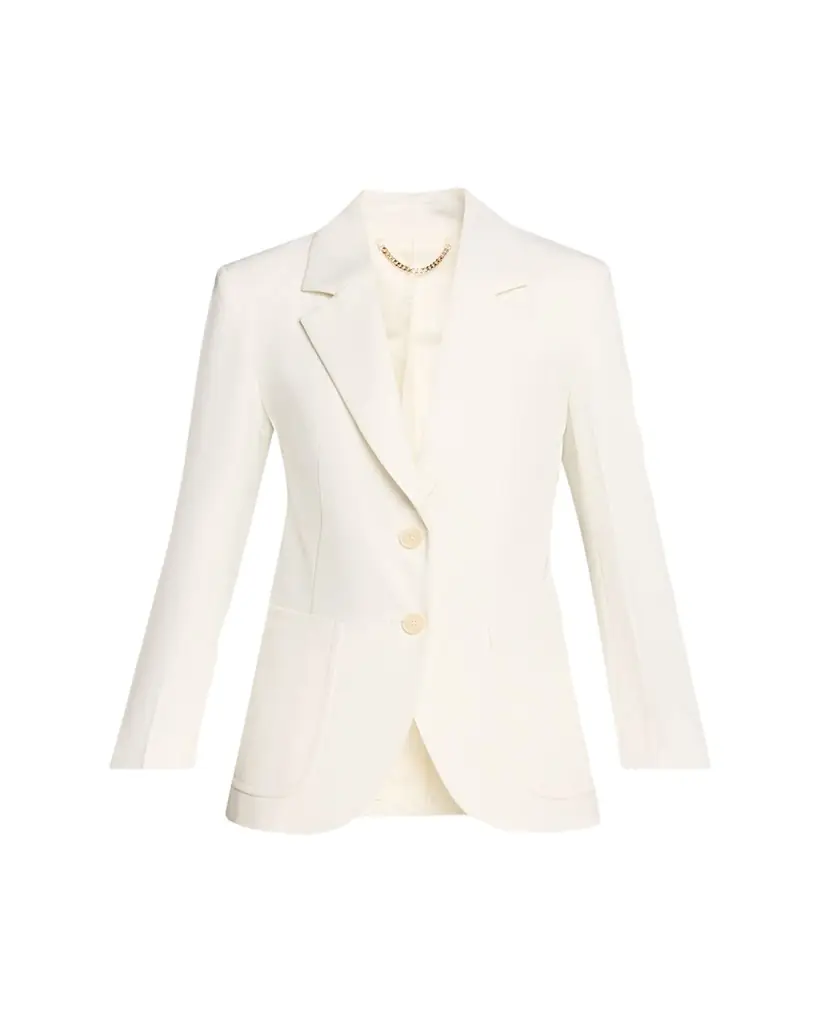 Victoria Beckham Patch-Pocket Single-Breasted Jacket