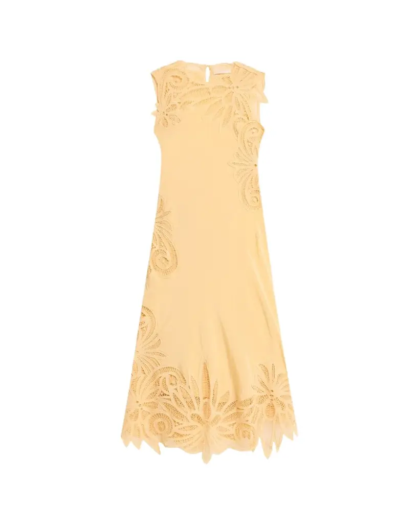 Ulla Johnson Idra Embroidered Silk Dress