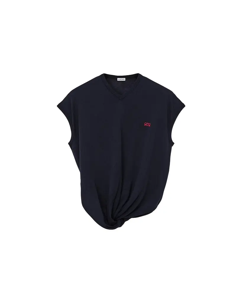Loewe Draped V-Neck Sweater Vest