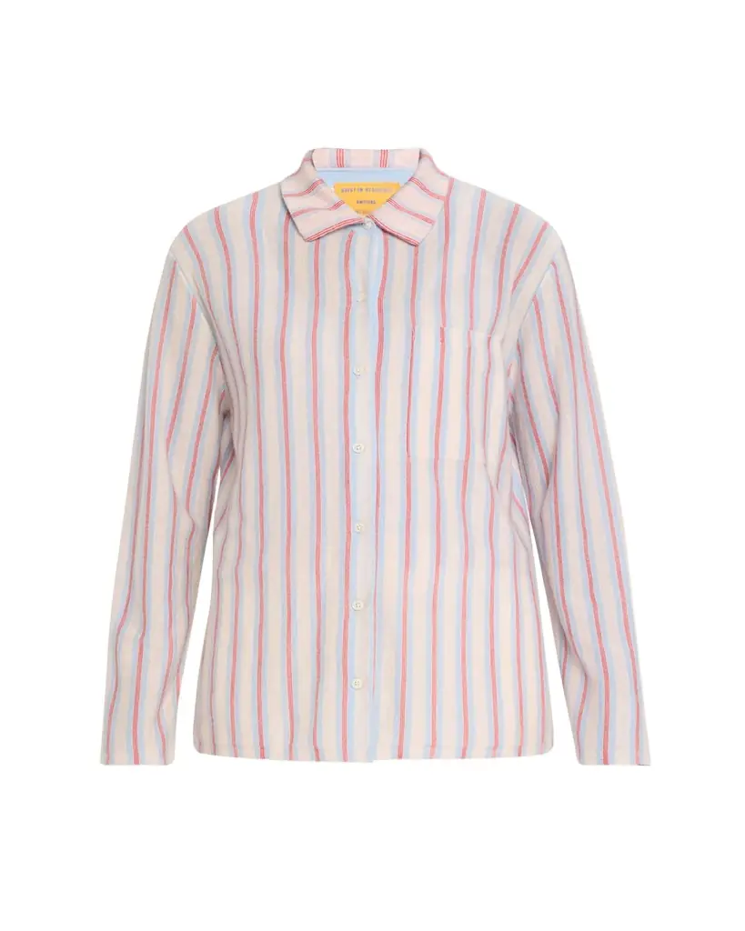 Guest in Residence Fine Stripe Showtime Cashmere Shirt
