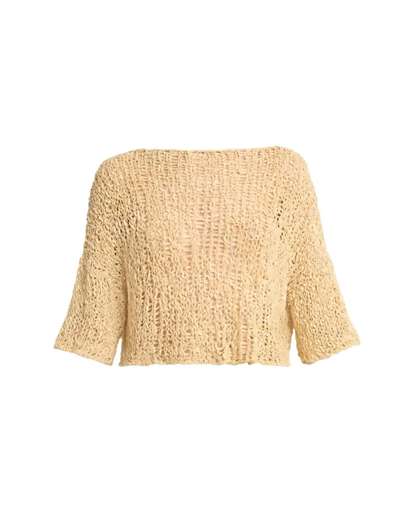 Gabriela Hearst Chrysenta Cashmere-Blend Tape Knit Crop Top