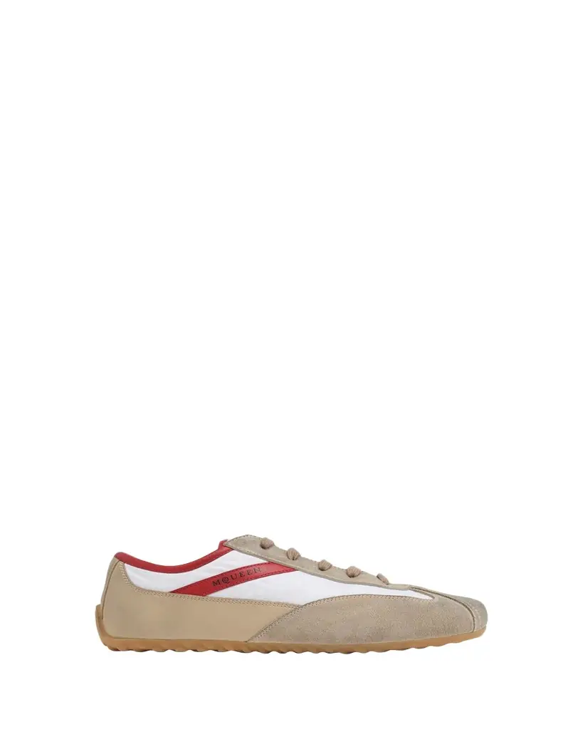 McQueen Men's Boxe Suede, Nylon, & Leather Low-Top Sneakers