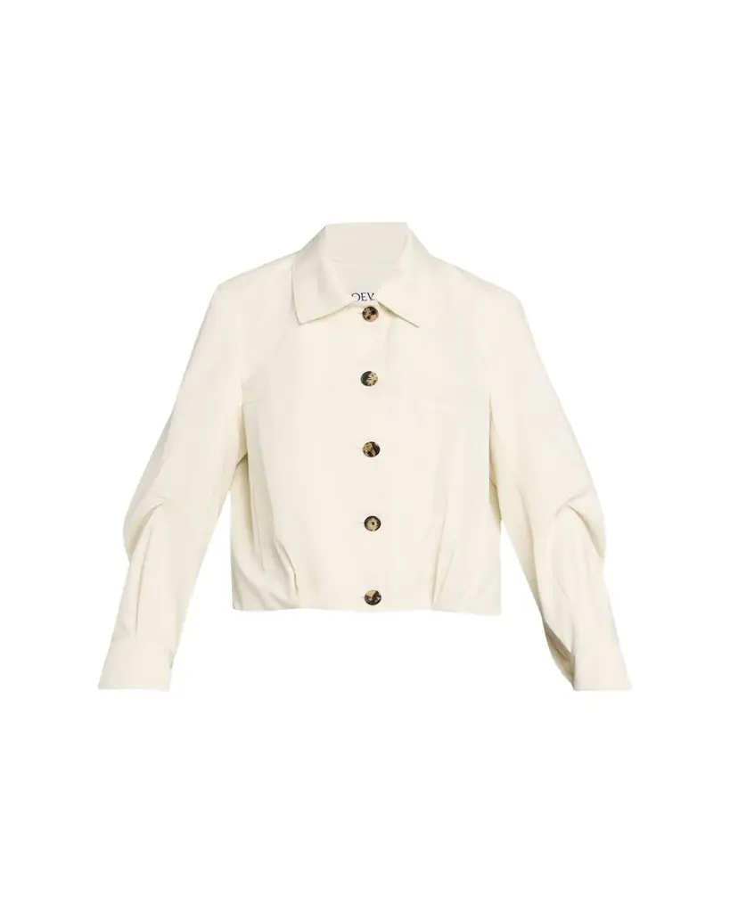 Loewe Single-Breasted Cotton Balloon Jacket
