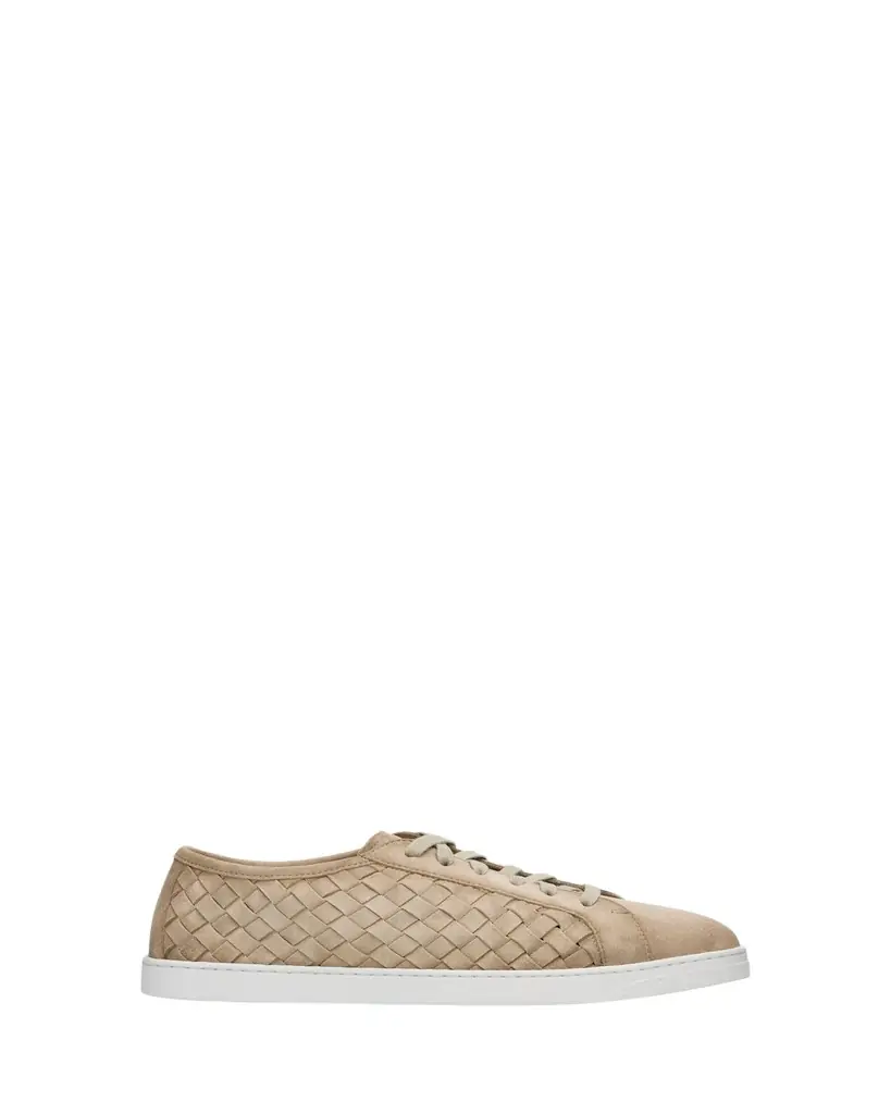 Magnanni Men's Kennedy Woven Suede Low-Top Sneakers