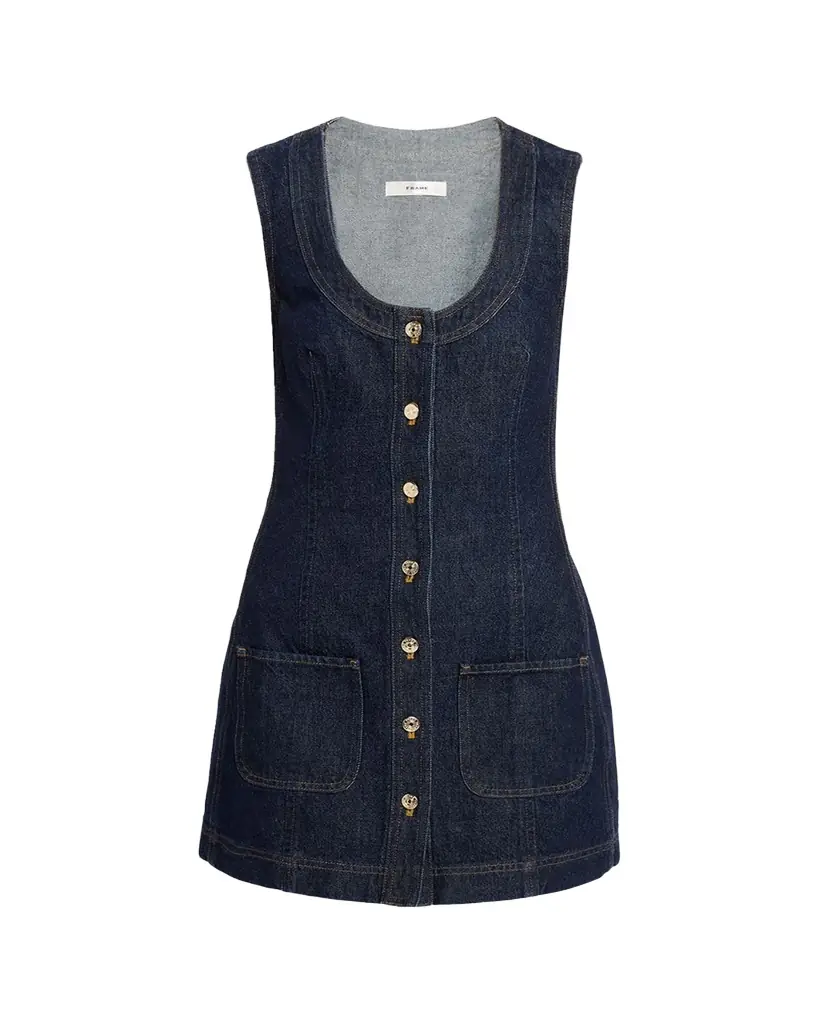 FRAME The Patch Pocket Mini Dress