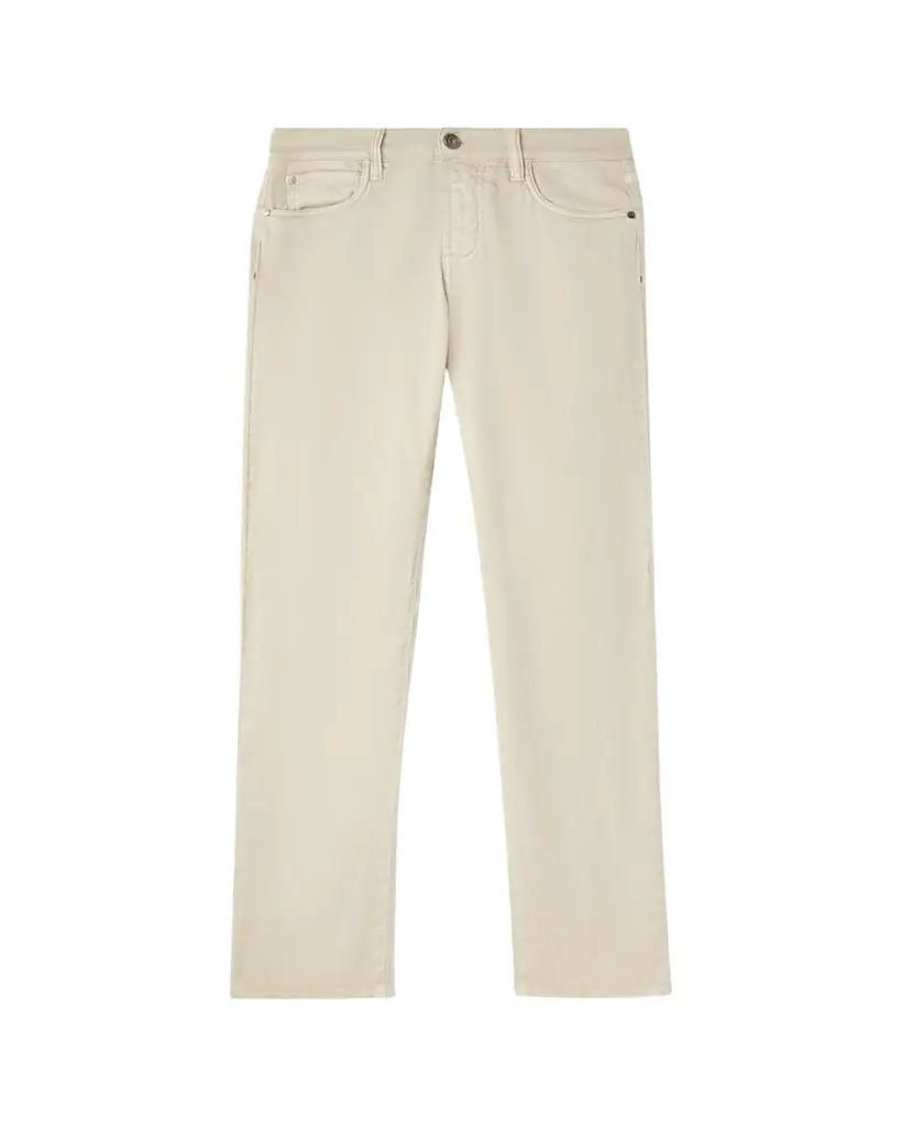 Loro Piana Men's Quarona Linen and Cotton Straight-Leg Jeans