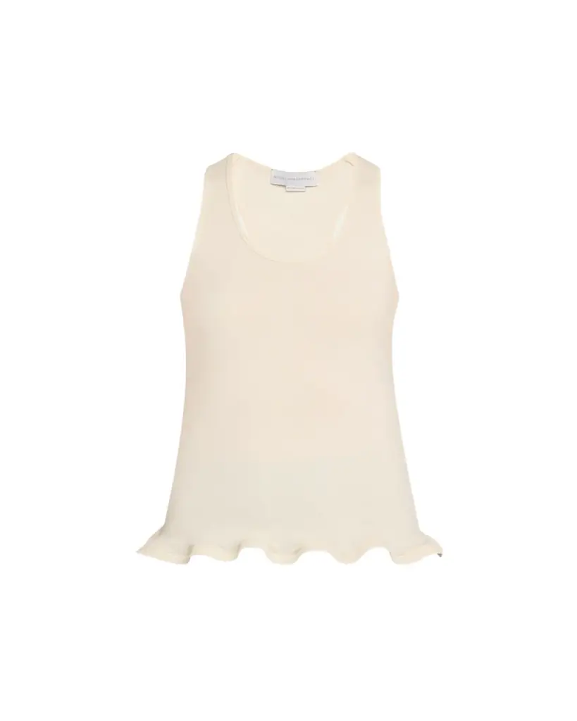 Stella McCartney Frilled Hem Rib Tank Top