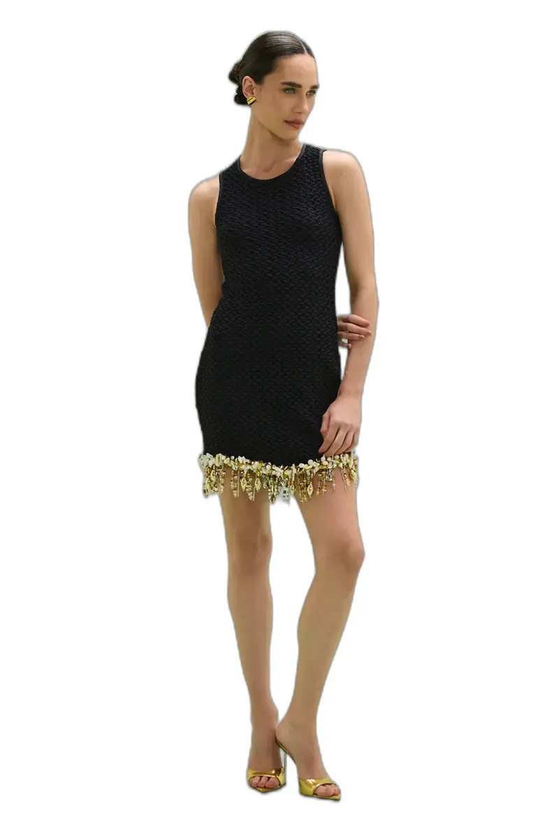 PatBo FRIDA MESH MINI DRESS