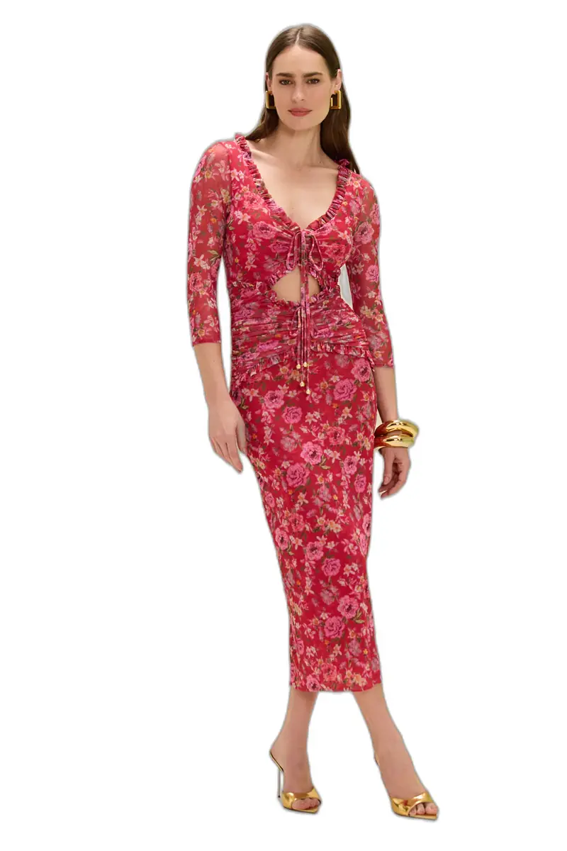 PatBo PEONY MIDI DRESS