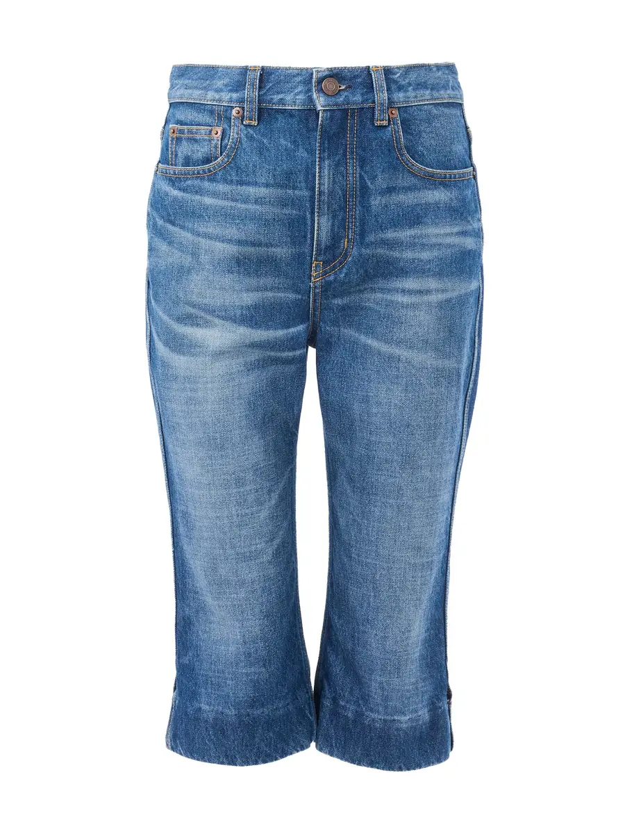 Chloe High-Rise Denim Capris